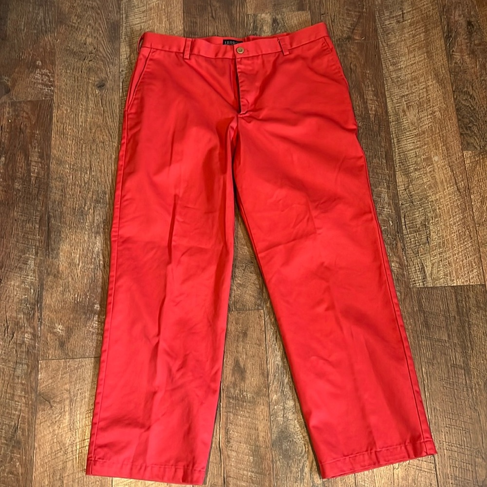MENS IZOD PANTS 36 x 30 Red